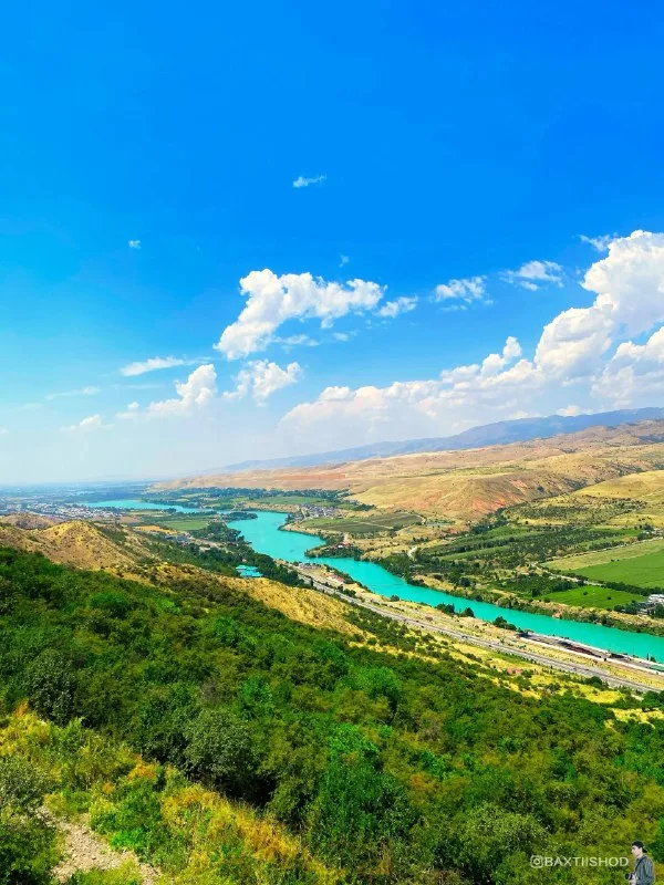 Chirchiq daryosi manzarasi (Chinorkent) — 2-rasm
